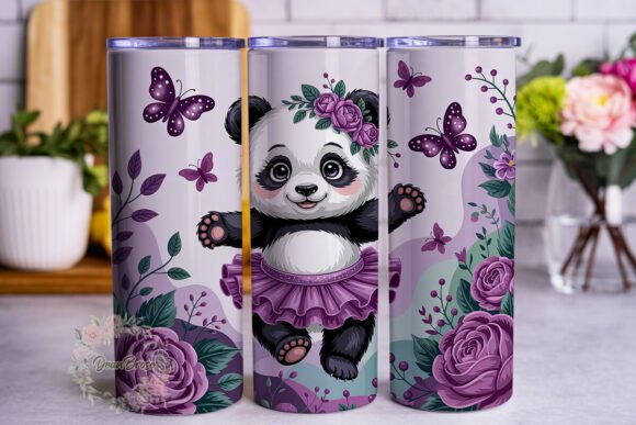 Ballet Panda Purple Rose 20oz Tumbler: Graphics & Tumbler Wraps Review