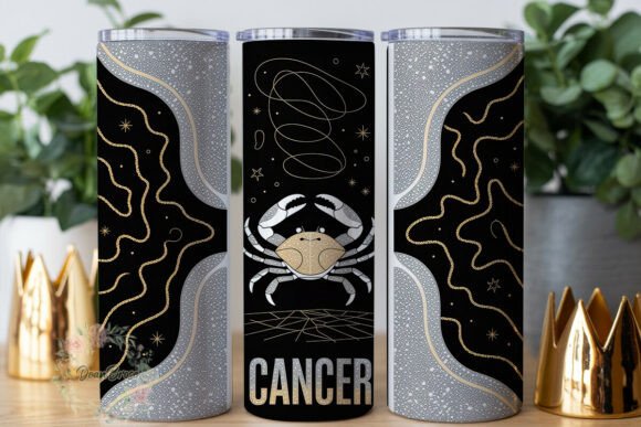 Cancer Zodiac Glitter Tumbler Wraps Graphics Review