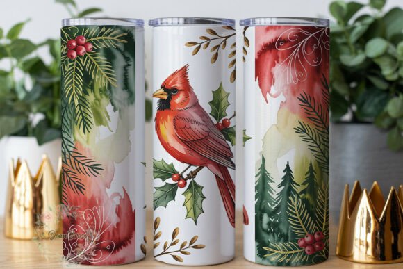 Christmas Cardinal Forest 20oz Tumbler