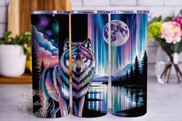 Cosmic Aurora Wolf: Graphics & Tumbler Wraps Review