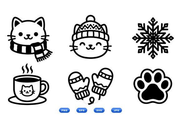 Cozy Cat Winter Icons SVG: A Designer’s Review for Client Projects