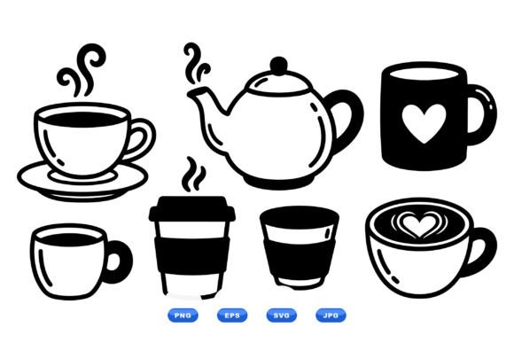 Cozy Coffee Cup Clipart Pack Graphics Review