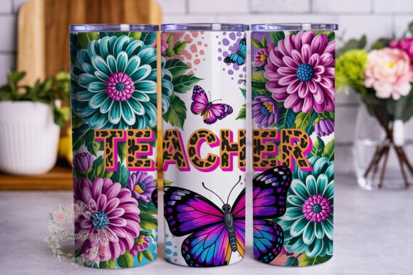 Floral Teacher Leopard Print Tumbler: Graphics & Wraps Review