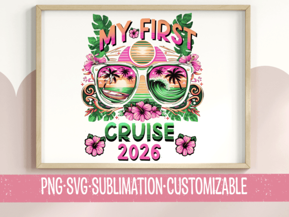 My First Cruise 2026: SVG Graphics for T-Shirt Designs