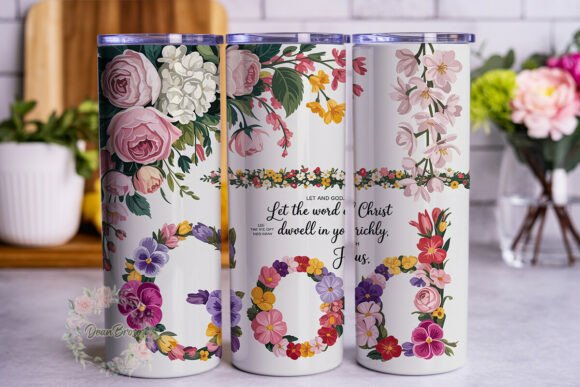 Uplifting Floral Scripture Tumbler Graphics Review