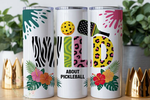 Wild About Pickleball Tumbler Wrap
